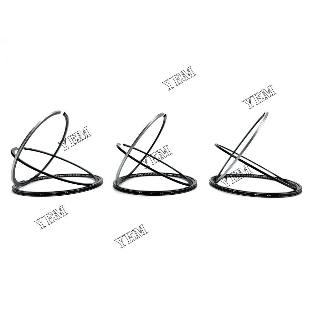 For Yanmar 3T75 75.5mm Piston Ring+0.5mm 3 Cylinder Diesel Engine Parts For Yanmar