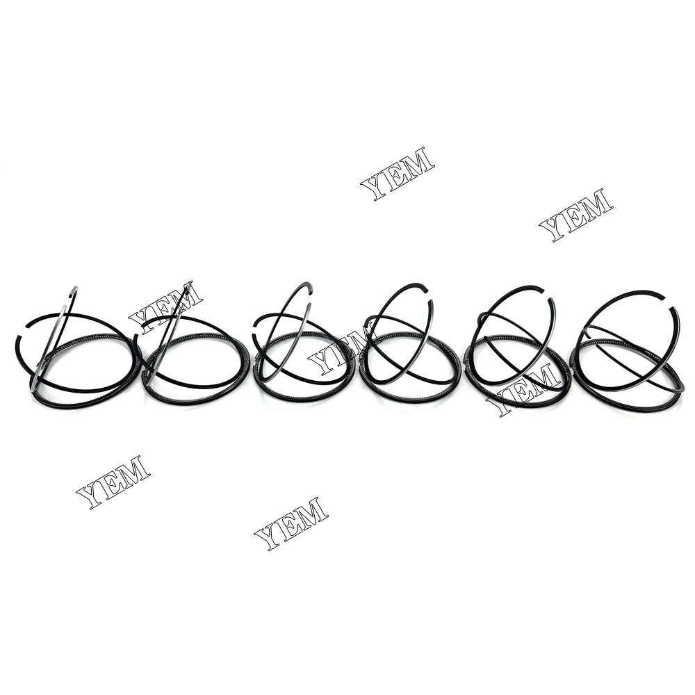 For Mitsubishi S6S  Piston Ring+0.5mm 4.5MM 6 Cylinder Diesel Engine Parts For Mitsubishi