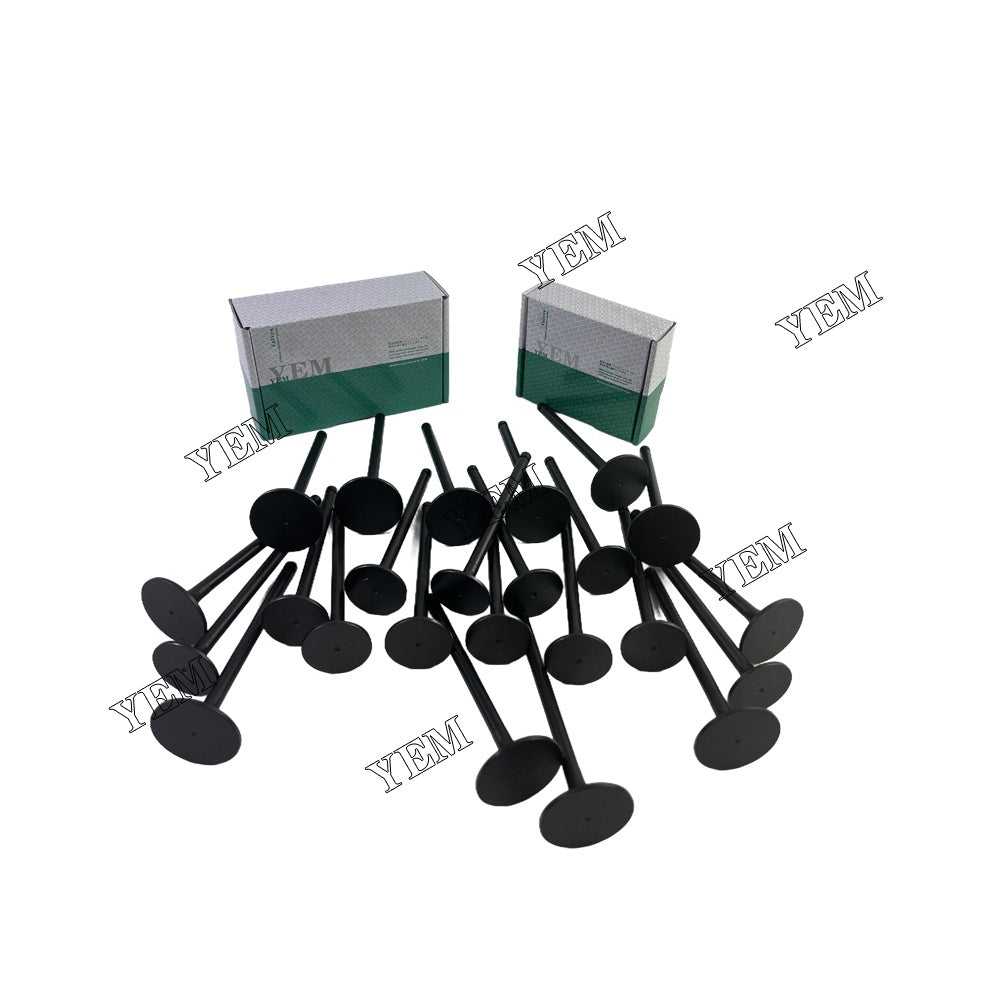 24 PCS C11 Intake Valve & Exhaust Valve Kit For Caterpillar Sennebogen 870 M excavator For Caterpillar