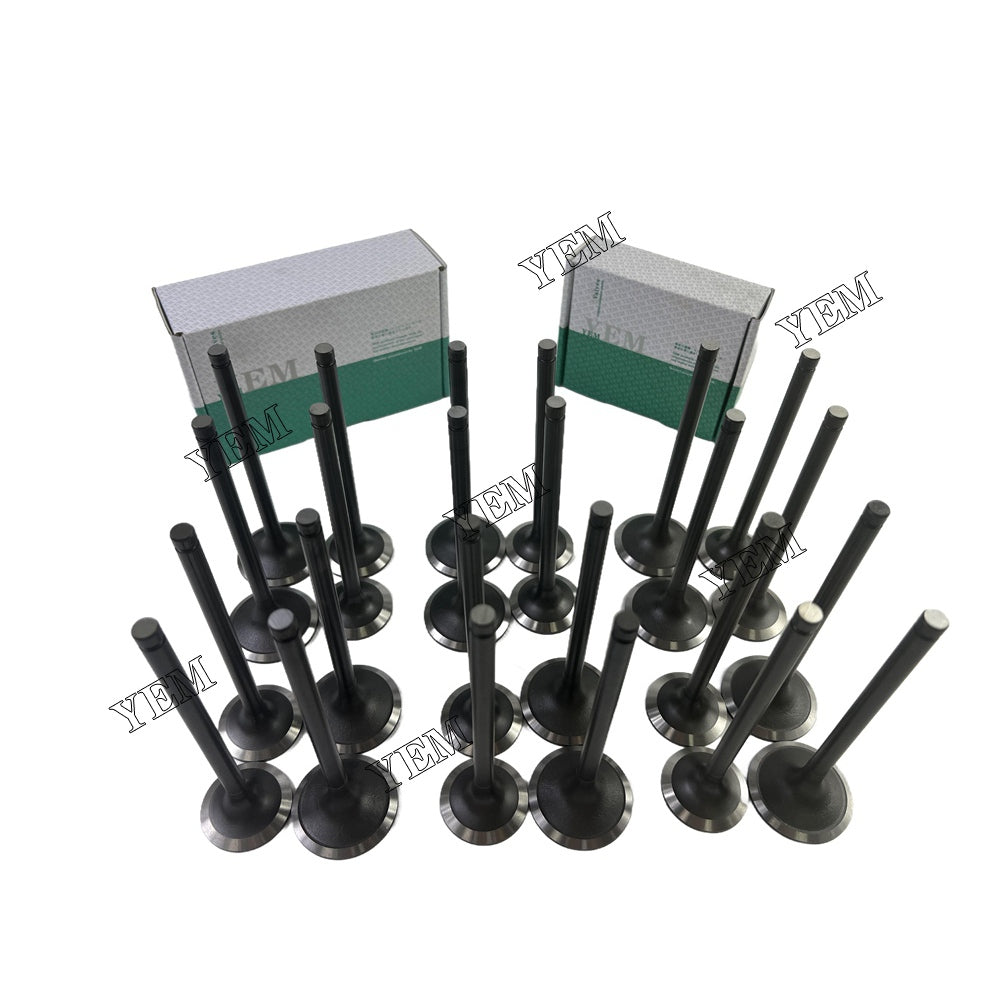 24 PCS 6D140 Intake Valve & Exhaust Valve Kit For Komatsu excavator