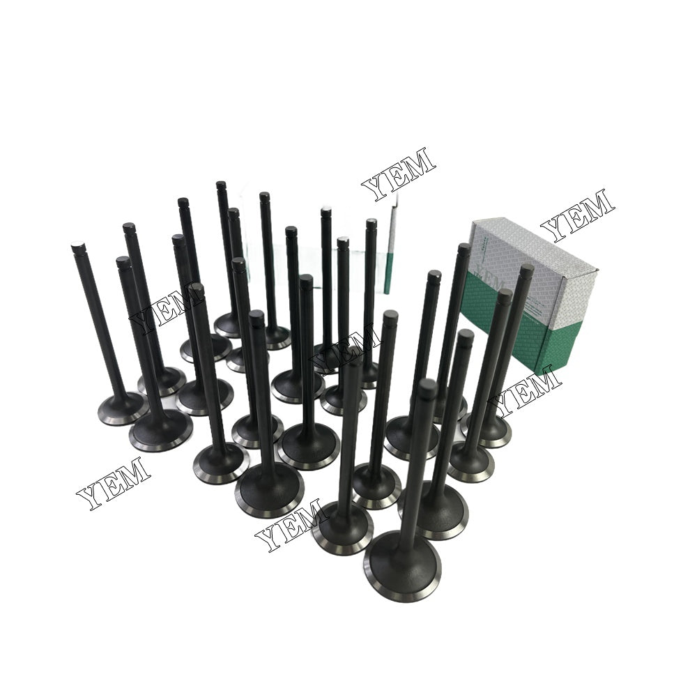 24 PCS C11 Intake Valve & Exhaust Valve Kit For Caterpillar Sennebogen 870 M excavator For Caterpillar