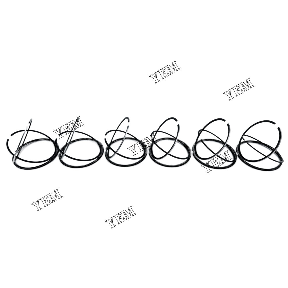 6PCS P11C Piston Rings Set STD 122.5m For Hino m SK 460 8 excavator For Hino