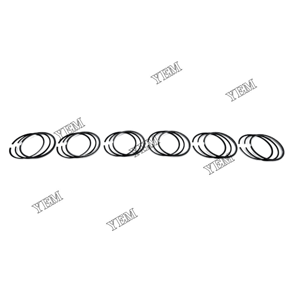 6PCS P11C Piston Rings Set STD 122.5m For Hino m SK 460 8 excavator