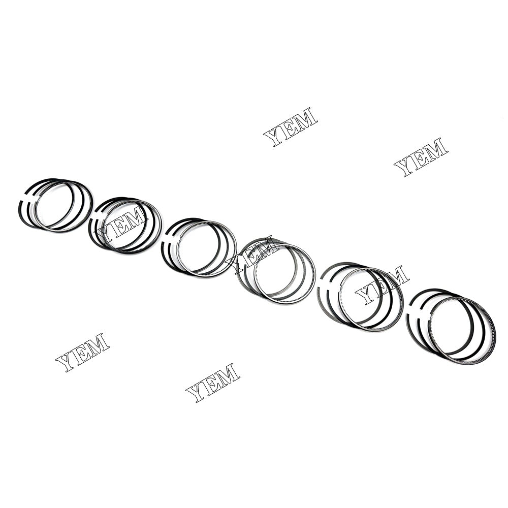 6PCS P11C Piston Rings Set STD 122.5m For Hino m SK 460 8 excavator For Hino