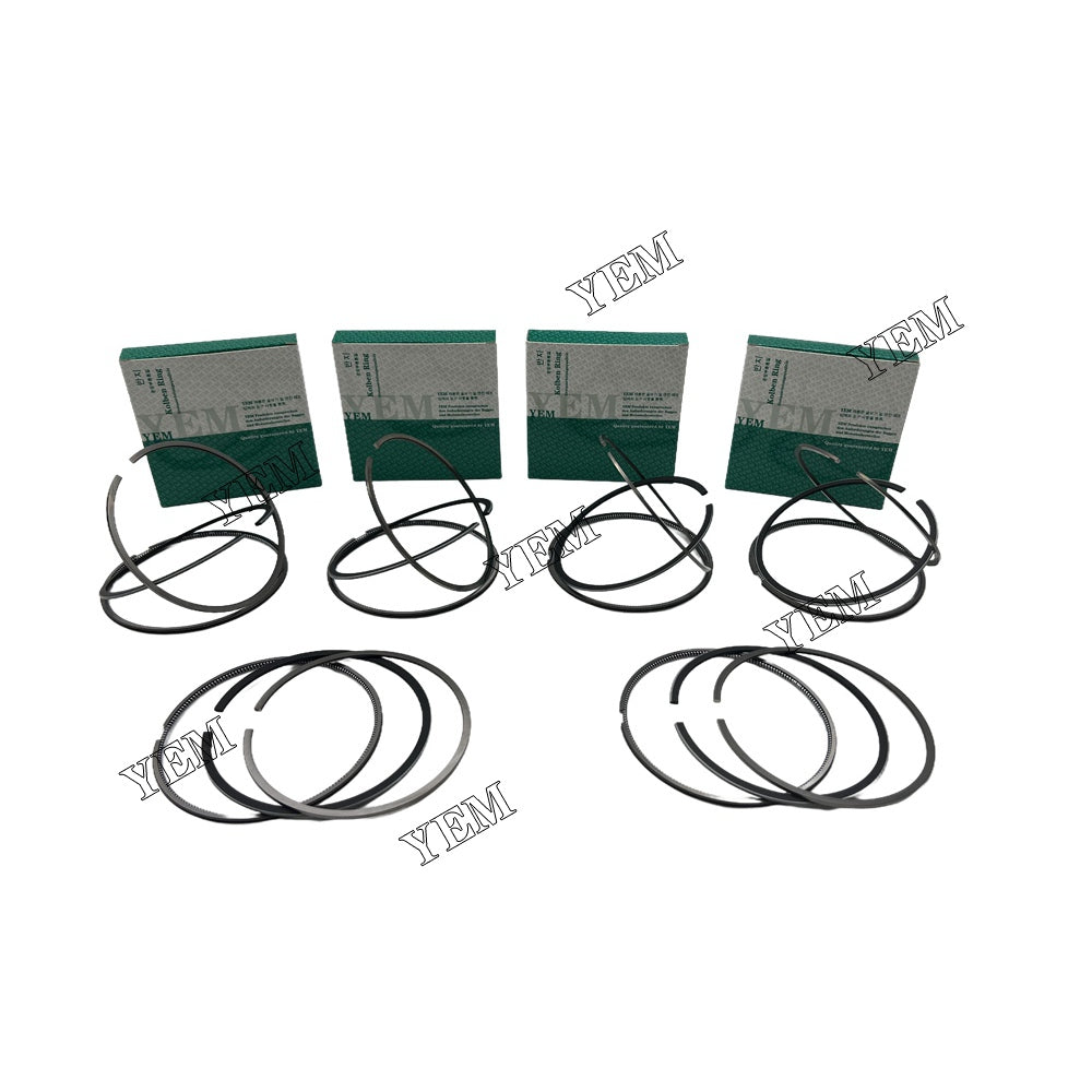 6PCS 6D16 Piston Rings Set STD For Mitsubishi Hidromek HMK 300 LC excavator For Mitsubishi