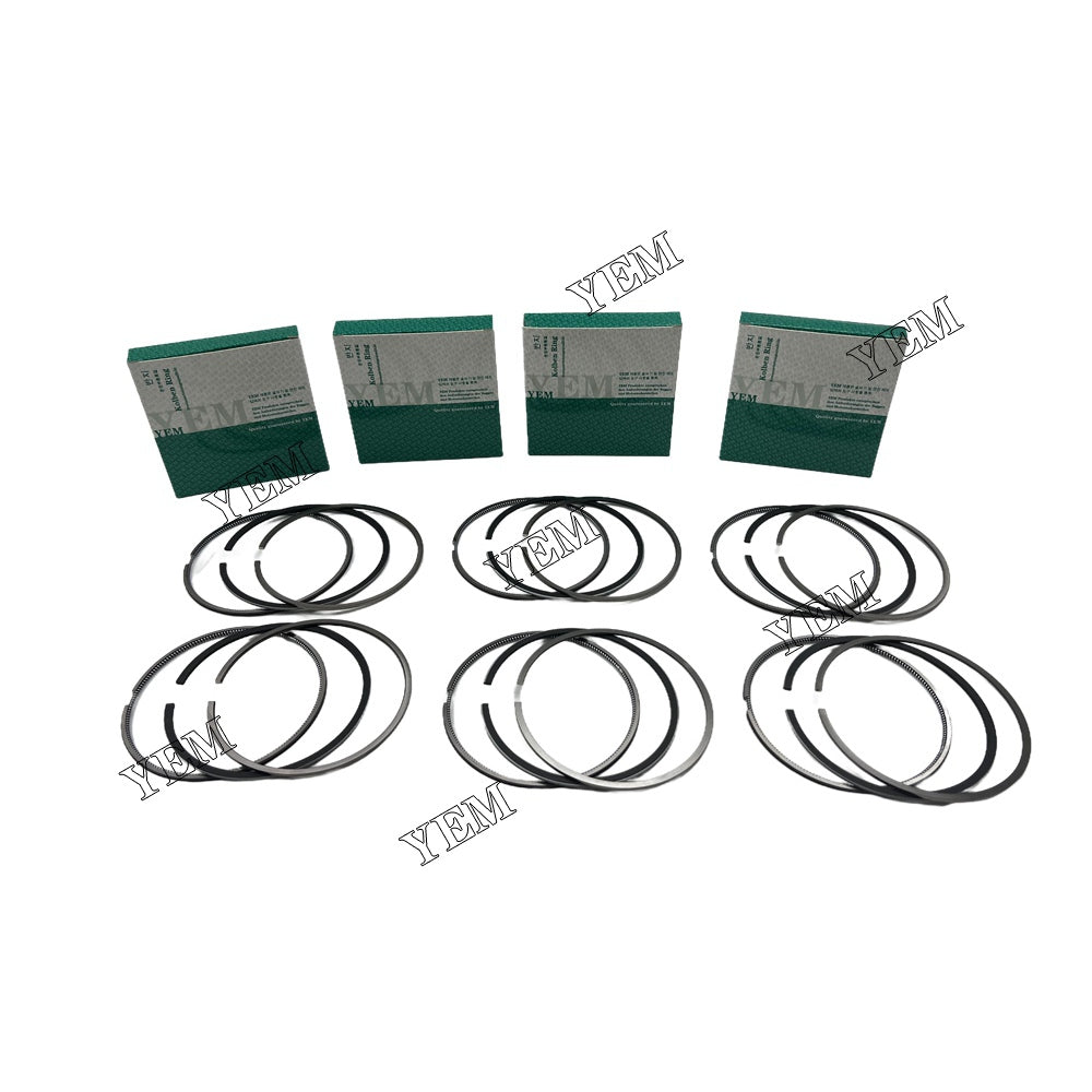 6PCS EH700 Piston Rings Set STD 110mm For Hino excavator