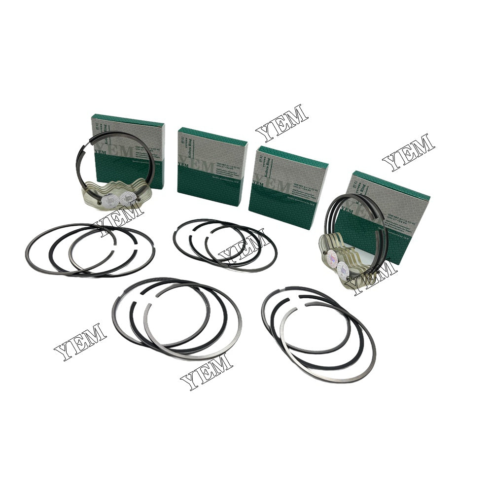 6PCS D2366 Piston Rings Set STD 123mm For Doosan / DEVELON 280 LC-III excavator For Doosan / DEVELON