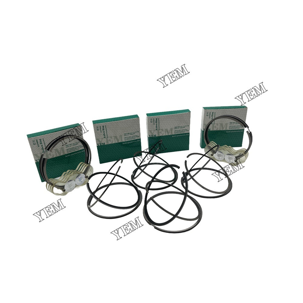 6PCS 6D14 Piston Rings Set STD 110mm For Mitsubishi excavator For Mitsubishi