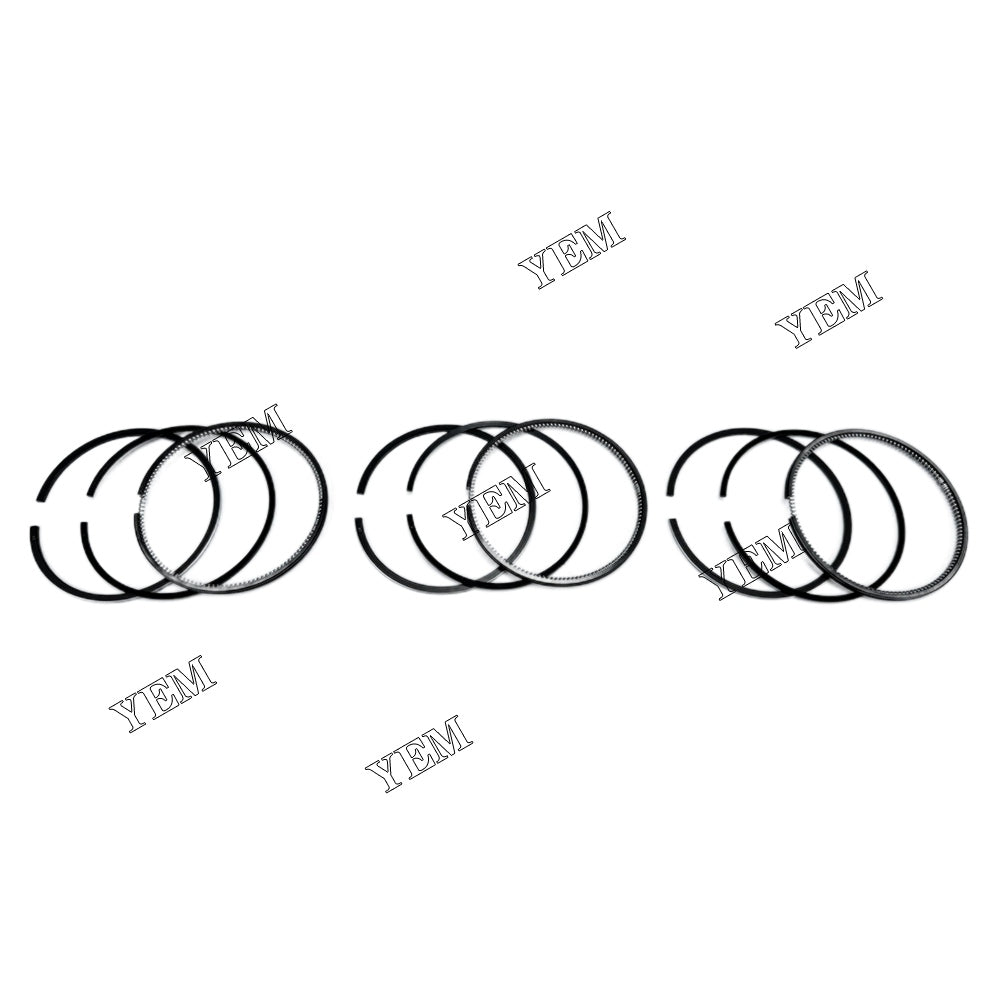 3PCS S3L Piston Rings Set STD 78mm For Mitsubishi 2015 GS202 tractor For Mitsubishi