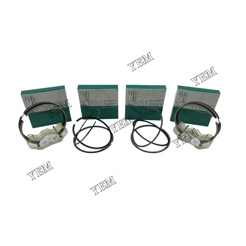 4PCS 4TNE94 Piston Ring For Yanmar STD Hyundai R 55 W-3 excavator For Yanmar