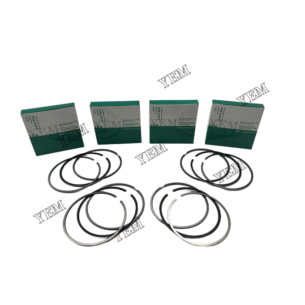 4PCS 4DR7 Piston Rings Set STD For Mitsubishi 4DR7 Engine For Mitsubishi