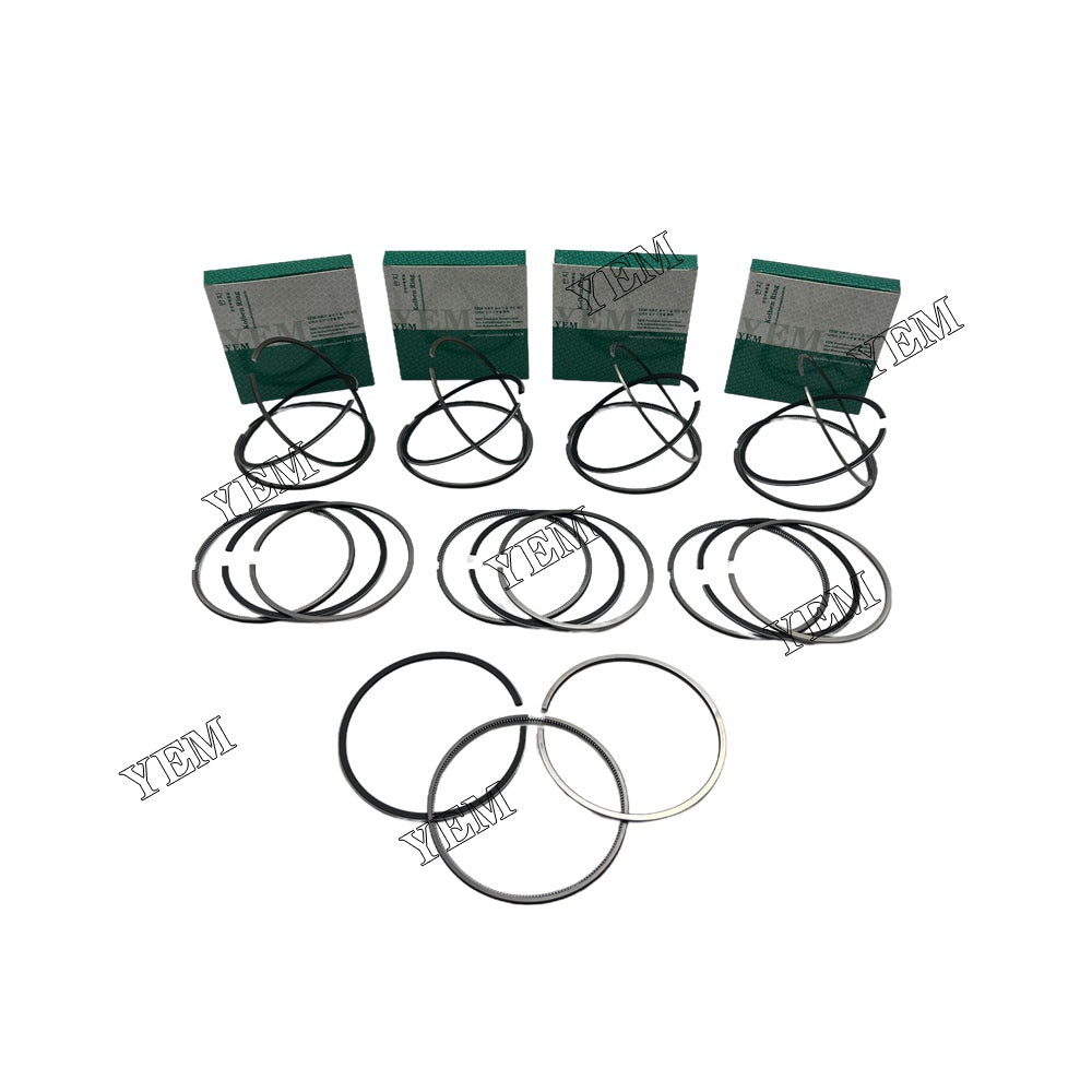 8PCS 8DC8 Piston Rings Set STD For Mitsubishi 8DC8 Engine