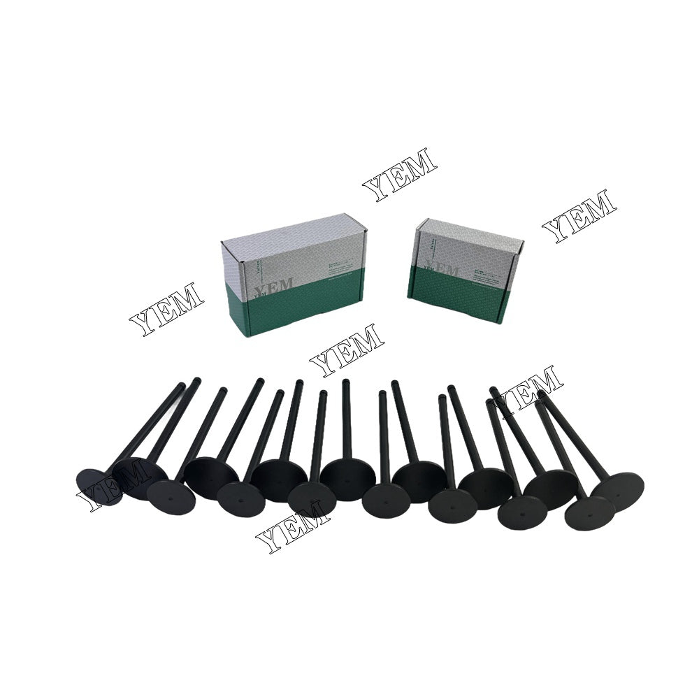 16 PCS D24 Intake Valve & Exhaust Valve Kit For Doosan / DEVELON E57W excavator For Doosan / DEVELON