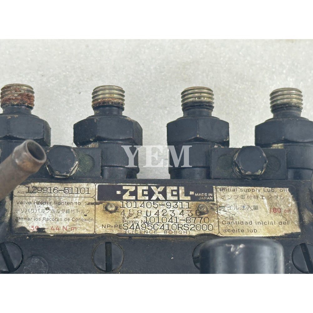 Used Fuel Injection Pump For Yanmar 4TNE94 Excavator Engine Parts For Yanmar