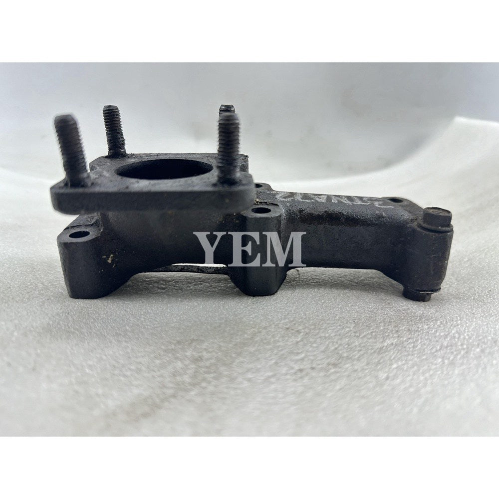 Used Exhaust Manifold For Yanmar 3TNA72 Engine Kobelco Excavator SK15SR For Yanmar