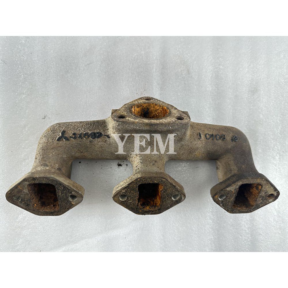 Used Exhaust Manifold 34692-10100 For Mitsubishi S3F Engine For Mitsubishi