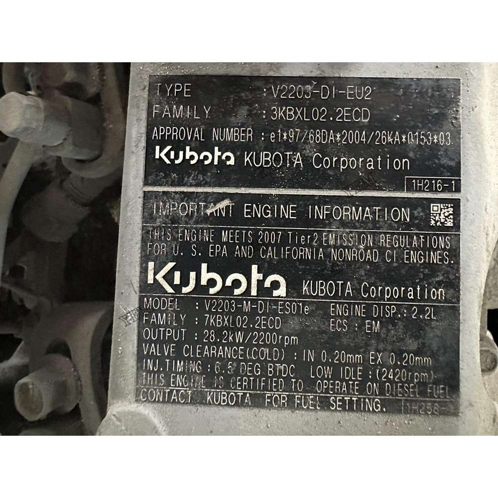 V2203-DI Engine For Kubota Complete Engine Assembly For Kubota