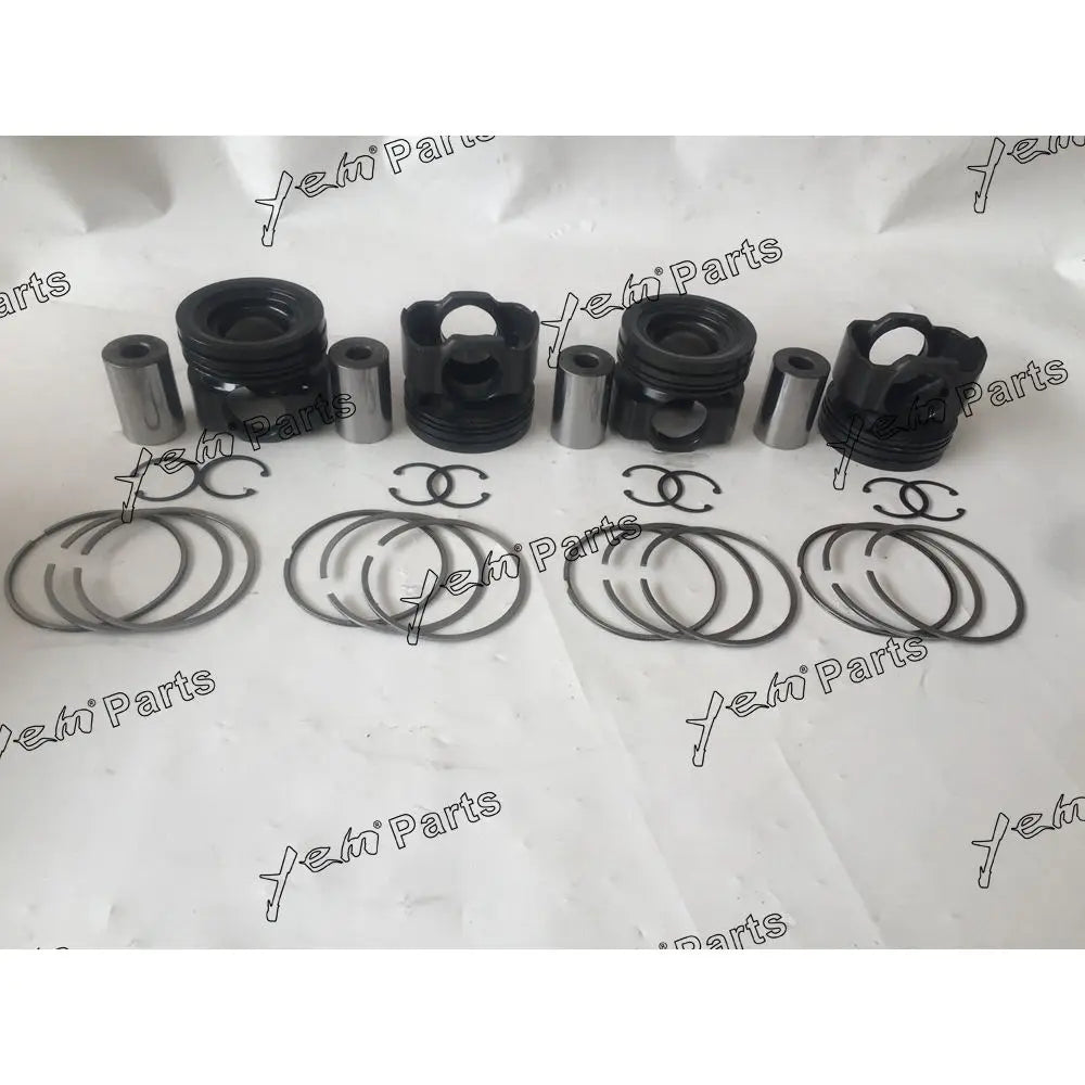 4pcs Piston With Rings For liebherr D934L Engine Parts For Liebherr