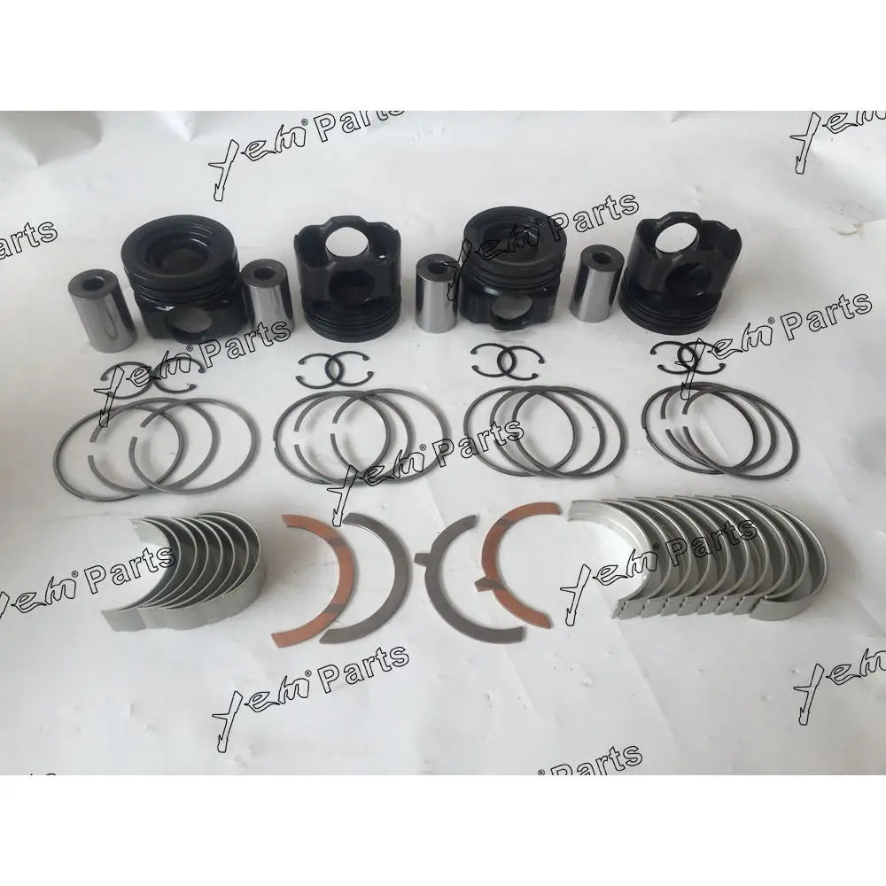 4pcs Piston With Rings Bearings Set For liebherr D934L Engine Parts For Liebherr