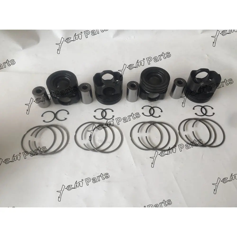 4pcs Piston With Rings For liebherr D934L Engine Parts For Liebherr