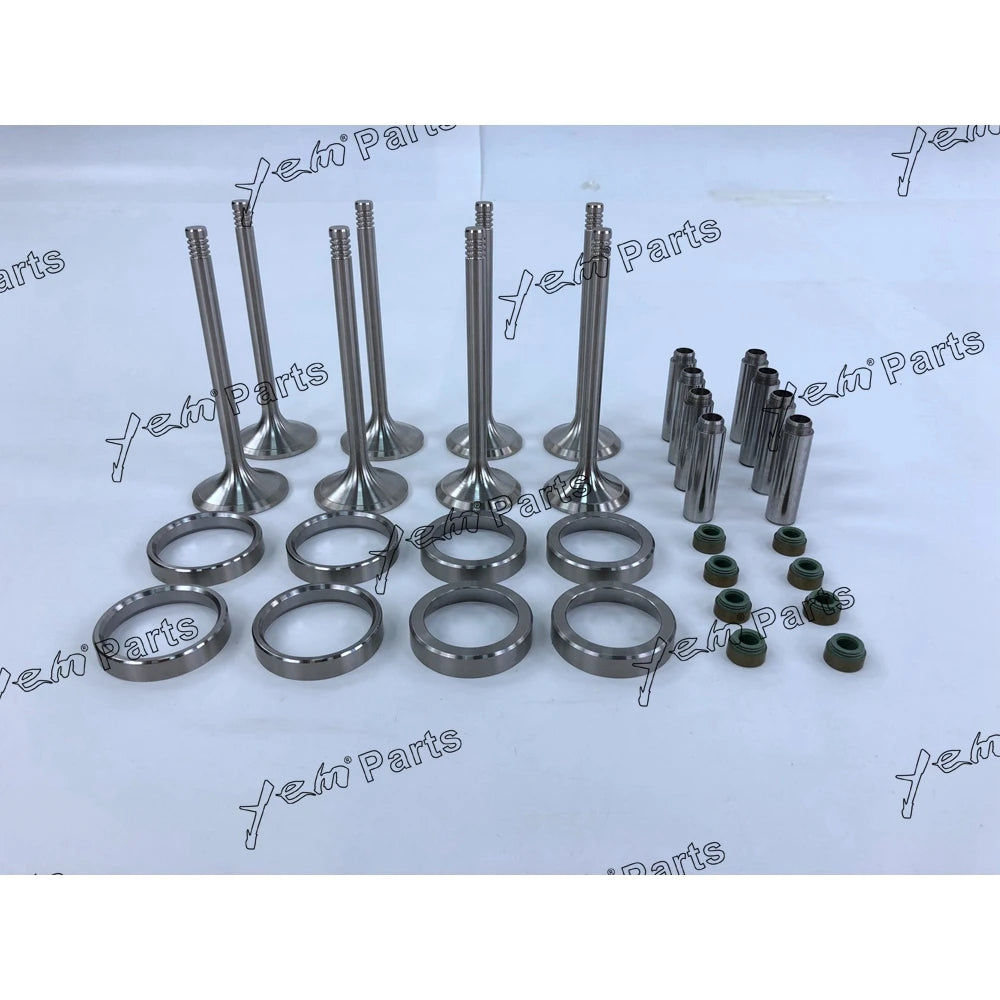 8 pcs Valve Kit With Valve Guide Seat Seal For liebherr D924T Engine Parts For Liebherr