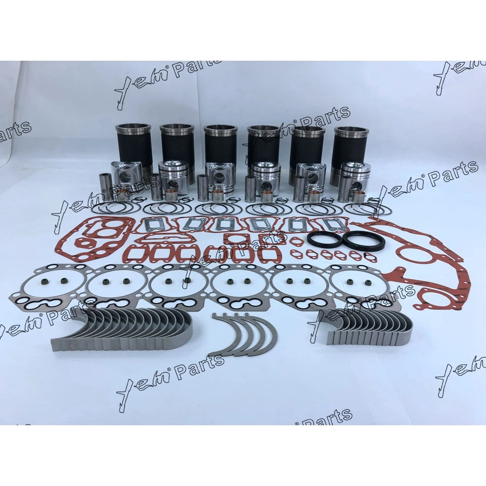 6pcs Overhaul Rebuild Kit With Gasket Set Bearing For liebherr D926T Engine Parts For Liebherr