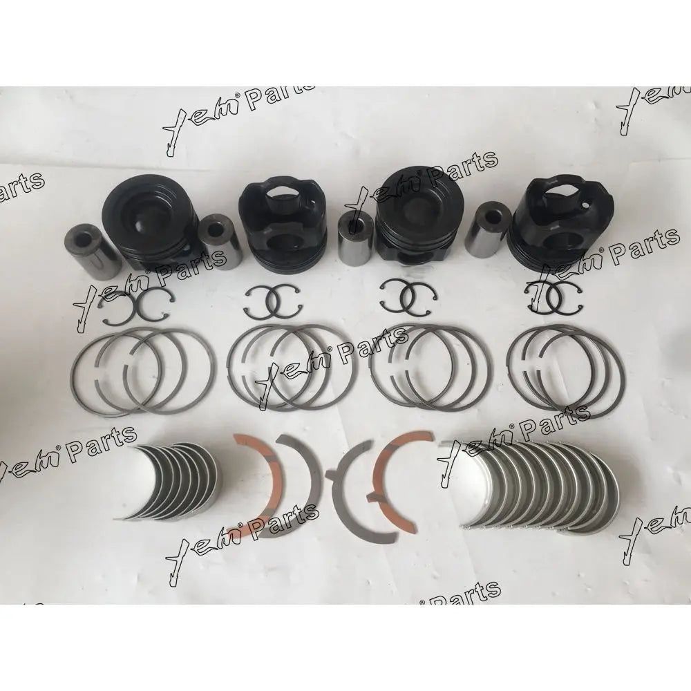 4pcs Piston With Rings Bearings Set For liebherr D934L Engine Parts For Liebherr