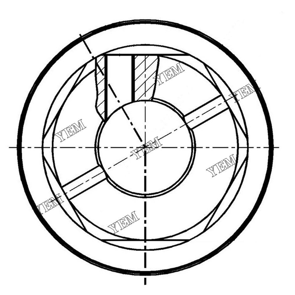 1x Part No.606-5067 Piston For Caterpillar spare parts YEMPARTS