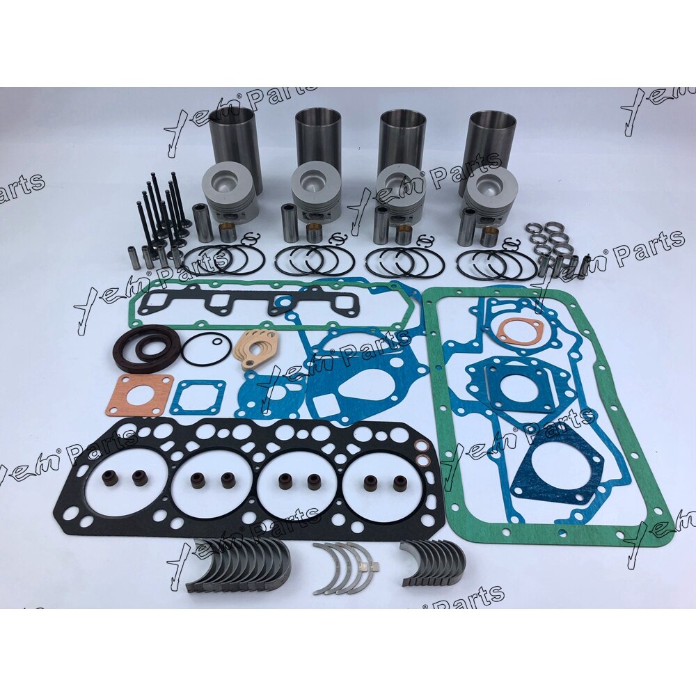 K4N OVERHAUL REPAIR KIT WITH PISTON RING FULL GASKET SET BEARING VALVESS FOR MITSUBISHI DIESEL ENGINE PARTS For Mitsubishi