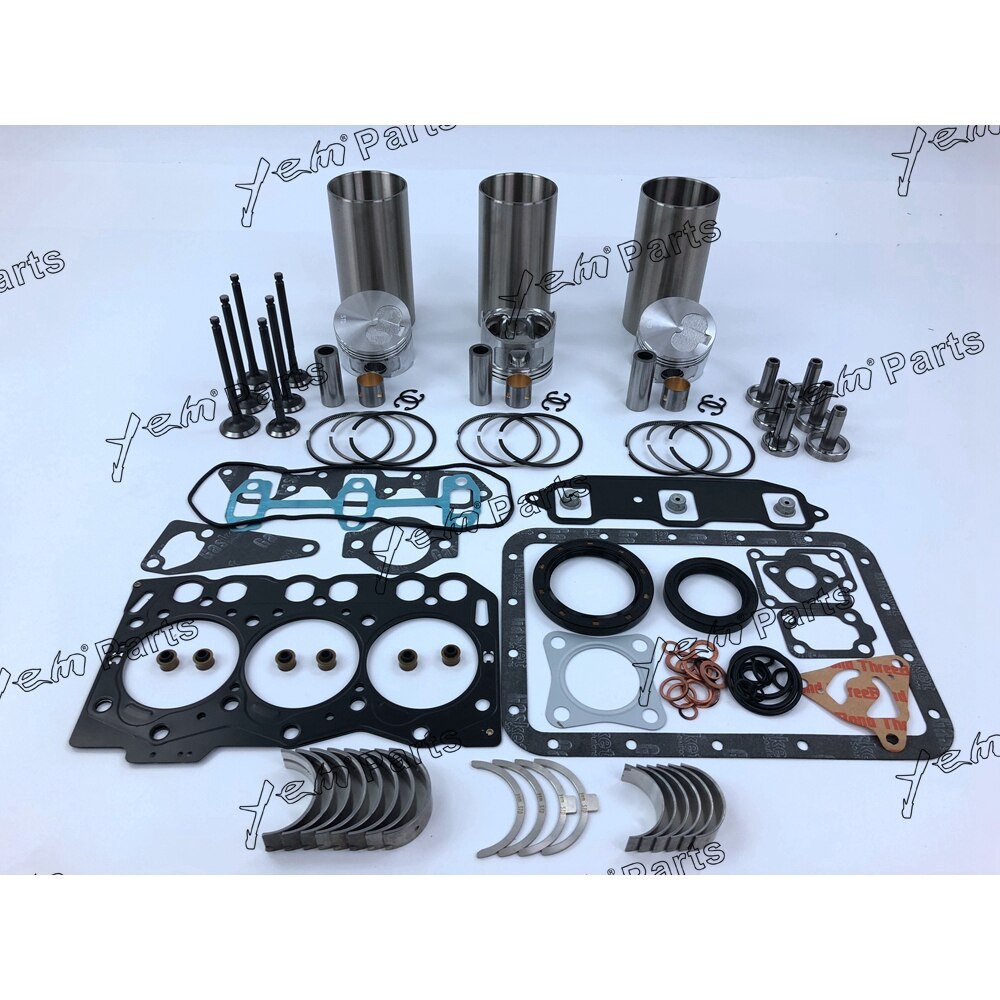 3TNE68 OVERHAUL REPAIR KIT WITH PISTON RING FULL GASKET SET BEARING VALVESS FOR YANMAR DIESEL ENGINE PARTS For Yanmar