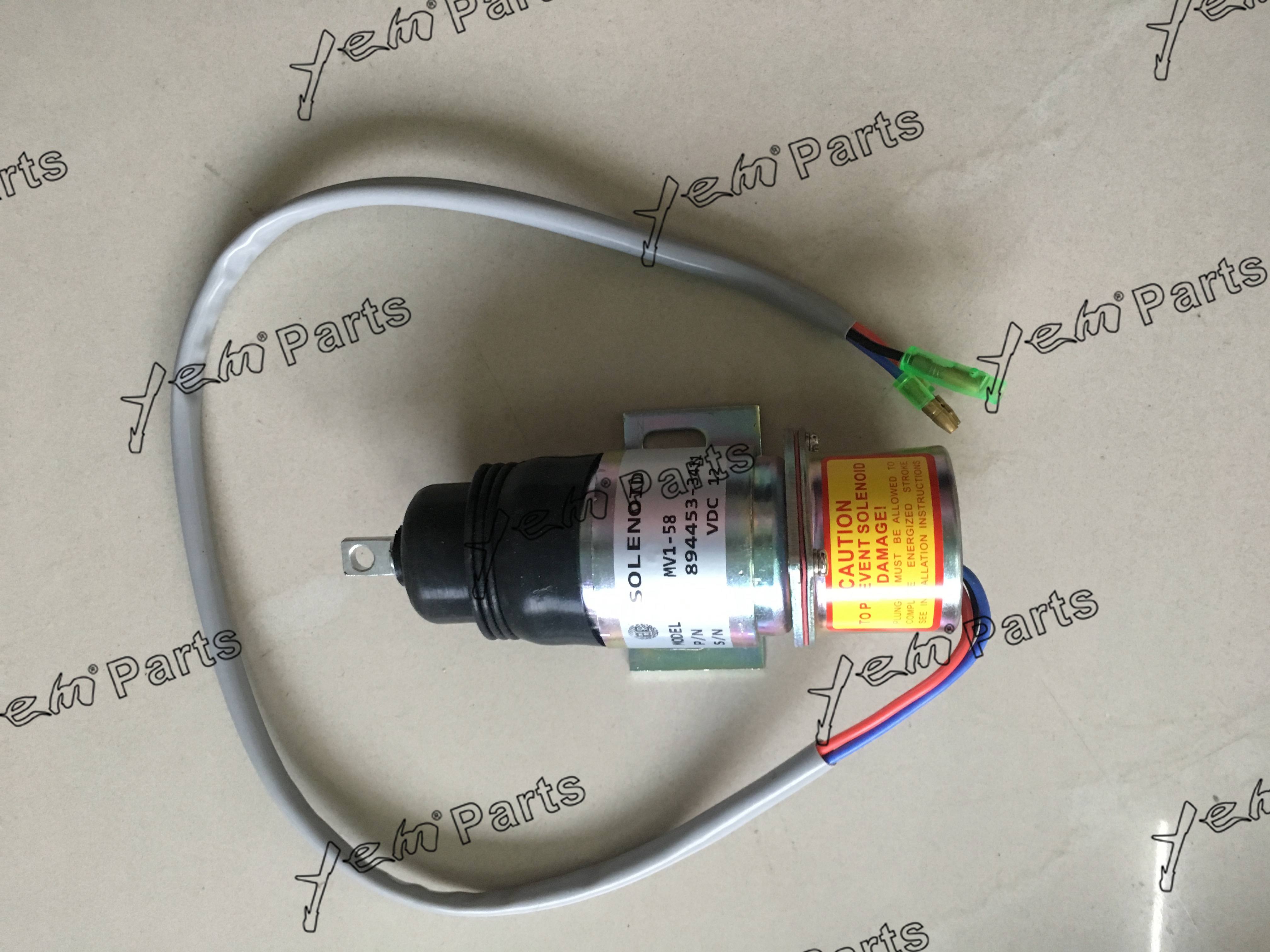 894453-3411 MV1-58 12V FUEL STOP SOLENOID FOR ISUZU DIESEL ENGINE PARTS For Isuzu