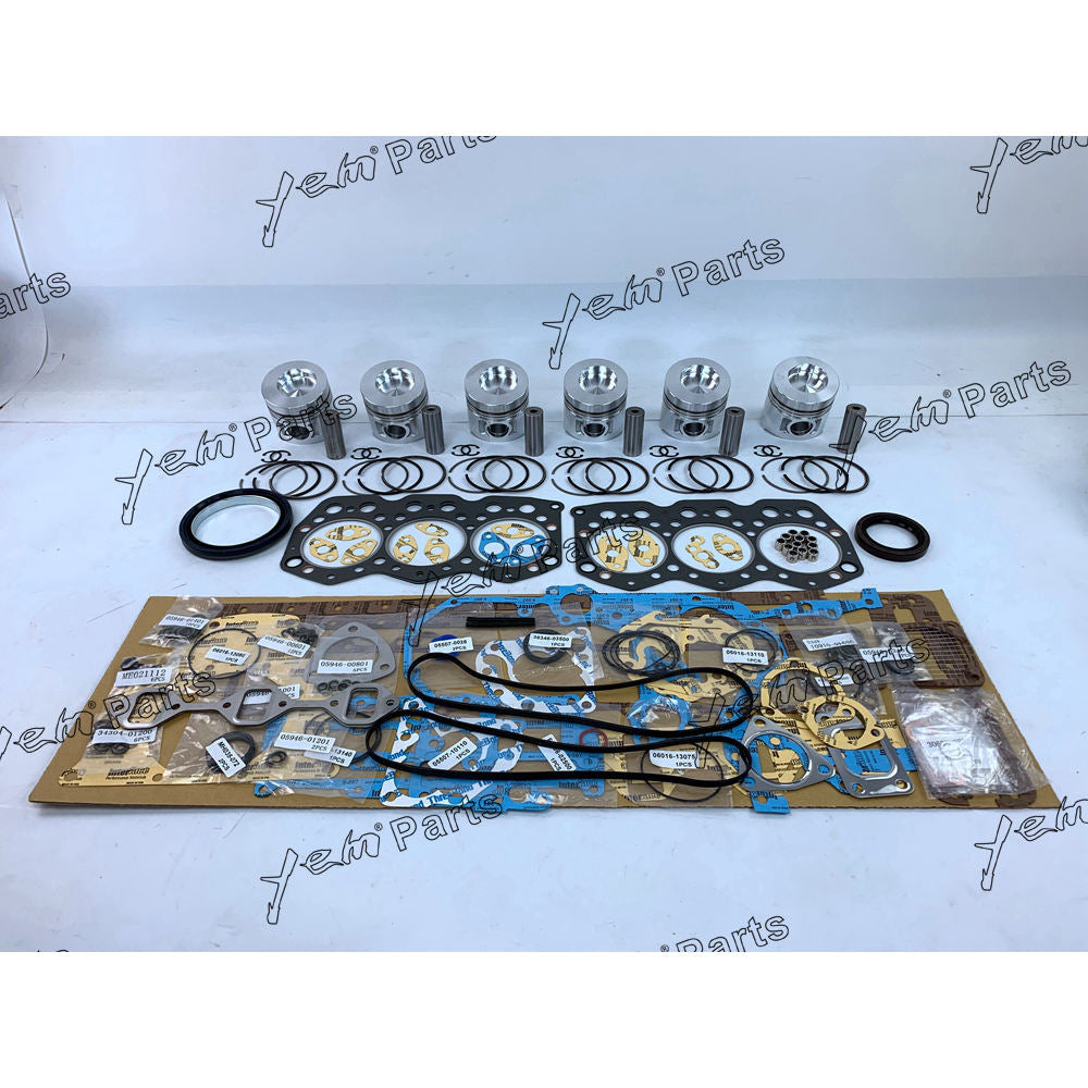 S6K OVERHAUL KIT WITH CYLINDER PISTON RING FULL GASKET SET FOR MITSUBISHI DIESEL ENGINE PARTS For Mitsubishi