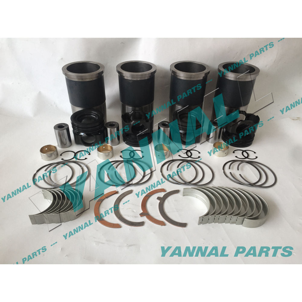 LIEBHERR D934 D934L CYLINDER LINER KIT WITH ENGINE BEARINGS PISTON RINGS For Liebherr