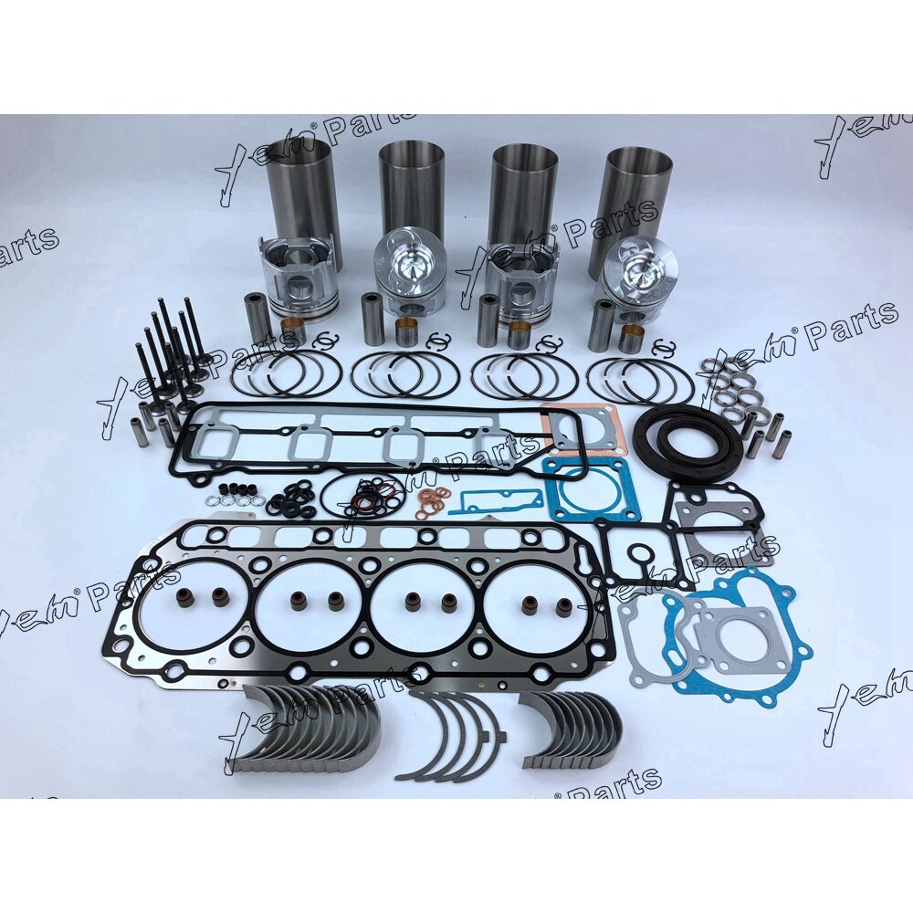 4TNE106 OVERHAUL REPAIR KIT WITH PISTON RING FULL GASKET SET BEARING VALVESS FOR YANMAR DIESEL ENGINE PARTS For Yanmar