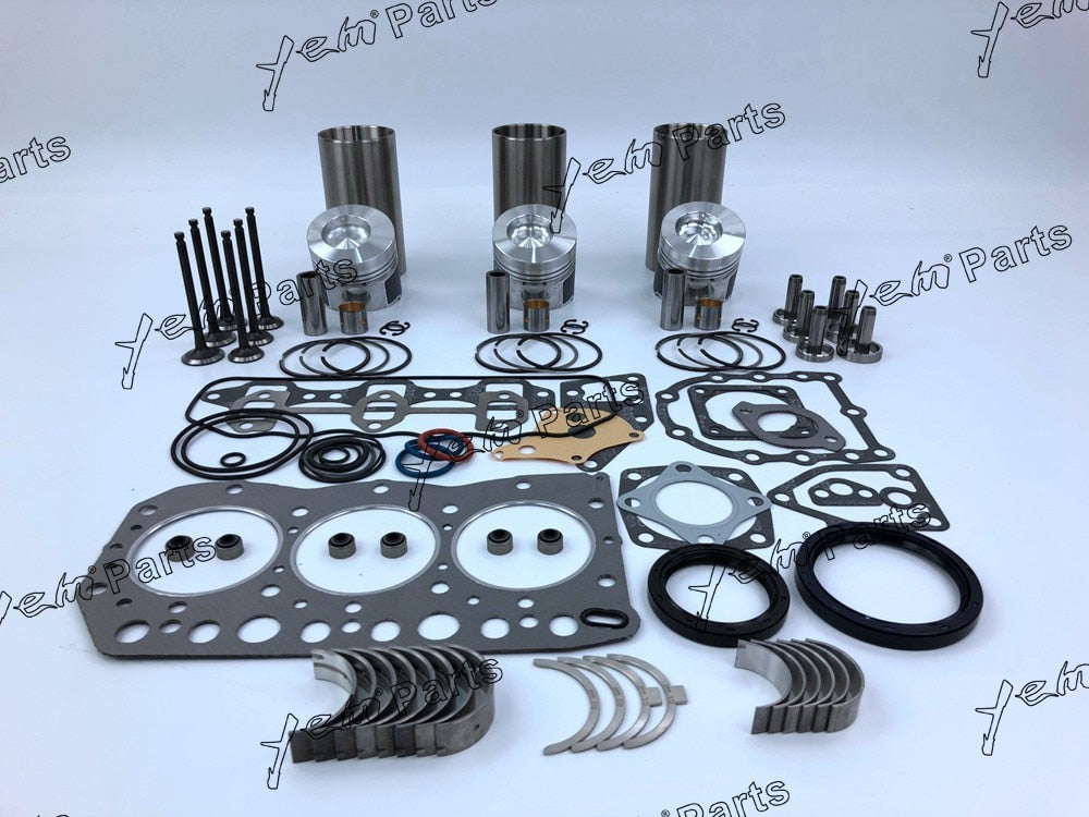 3T75 3TN75 REPAIR KIT PISTON +PISTON RING + CYLINDER LINER + BEARINGS + FULL GASKET SET FOR YANMAR DIESEL ENGINE PARTS For Yanmar