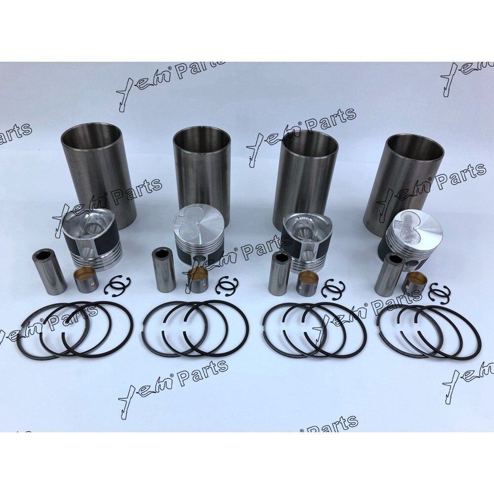 K4D LEAF TYPE LINER KIT PISTON PISTON RING CYLINDER LINER BEARINGS FULL GASKET SET FOR MITSUBISHI DIESEL ENGINE PARTS For Mitsubishi