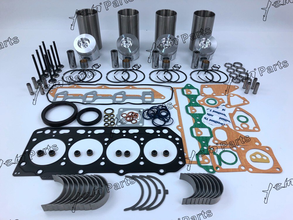 4TNE84 4D84-3 REPAIR KIT WITH PISTON + BEARING + GASKET SET + VALVE SET FOR YANMAR DIESEL ENGINE PARTS For Yanmar