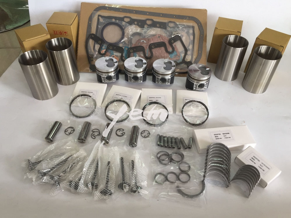 4LE1 REPAIR KIT PISTON + PISTON RING +LINER + GASKET SET + BEARINGS FOR ISUZU DIESEL ENGINE PARTS For Isuzu