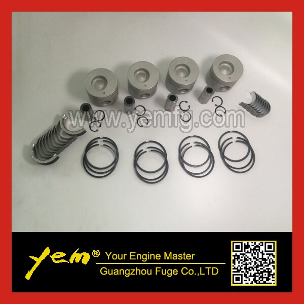 K4F LINER KIT PISTON+ PISTON RING + CRANKSHAFT BEARING +CON ROD BEARINGS FOR MITSUBISHI DIESEL ENGINE PARTS For Mitsubishi