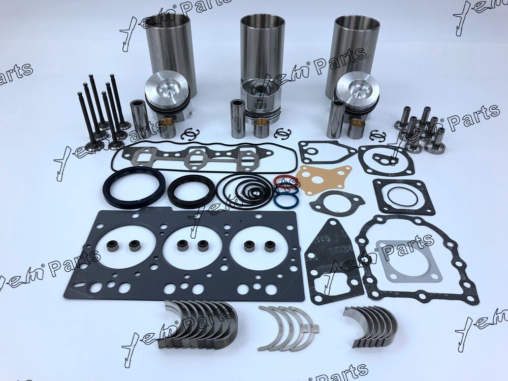 3TNC78 REPAIR KIT PISTON +PISTON RING + CYLINDER LINER + FULL GASKET SET + BEARINGS + VALVE SET FOR YANMAR DIESEL ENGINE PARTS For Yanmar