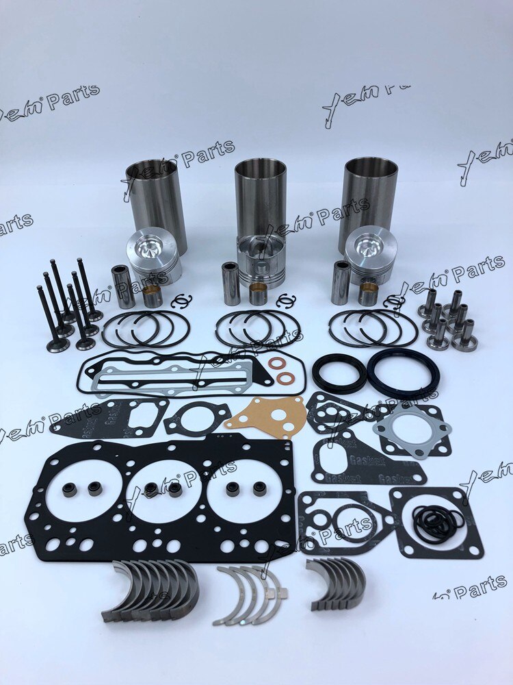 3TNC80 REPAIR KIT PISTON PISTON RING CYLINDER LINER FULL GASKET SET BEARINGS VALVE GUIDE SEAT FOR YANMAR DIESEL ENGINE PARTS For Yanmar