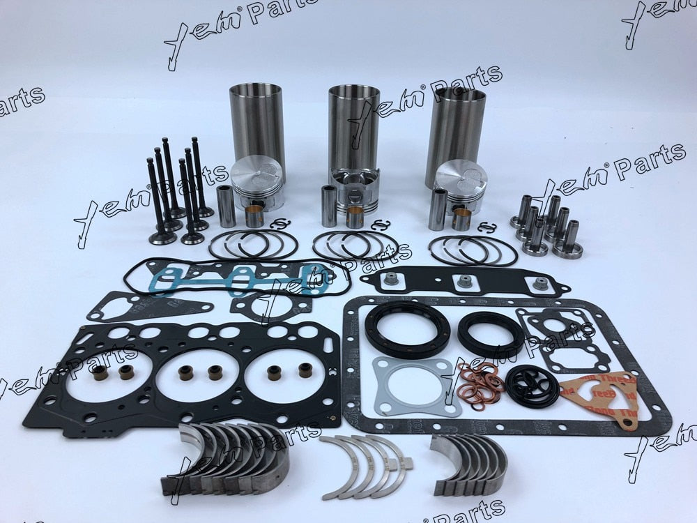 3TNE68 REPAIR KIT PISTON PISTON RING CYLINDER LINER FULL GASKET SET BEARINGS VALVE GUIDE SEAT FOR YANMAR DIESEL ENGINE PARTS For Yanmar