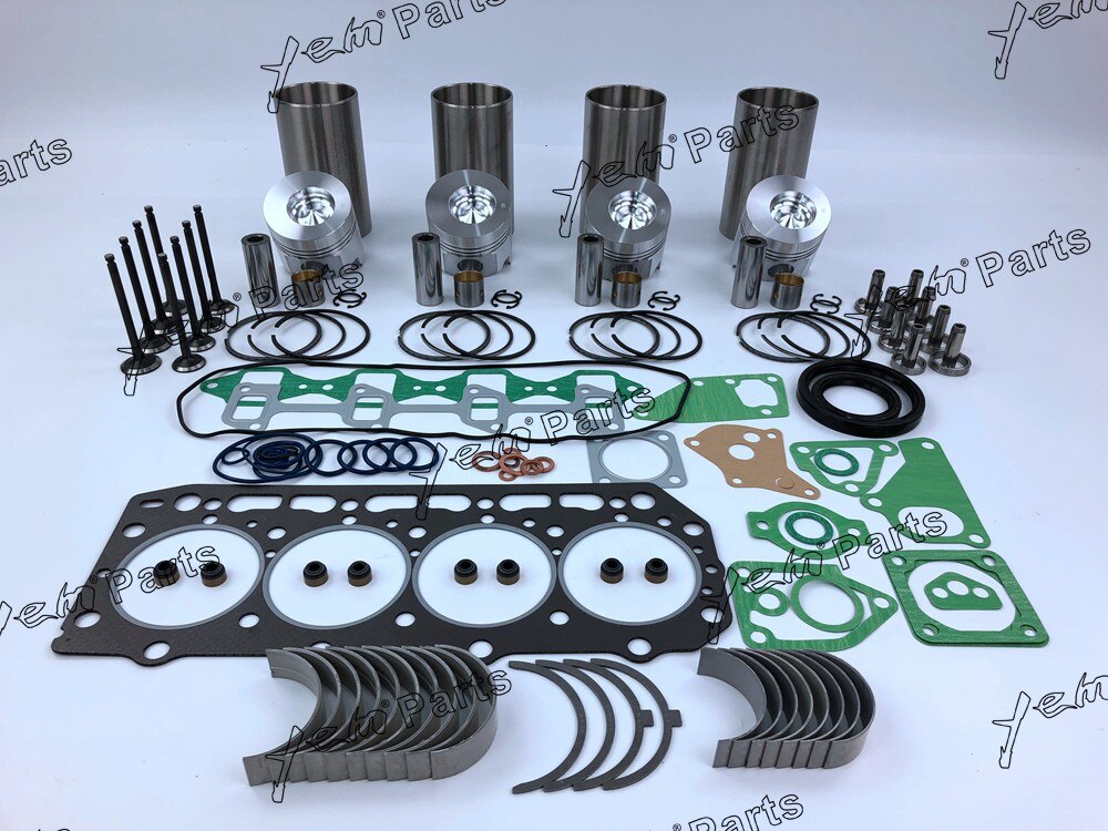 4TNE84 4D84-2 REPAIR KIT WITH PISTON + BEARING + GASKET SET + VALVE SET FOR YANMAR DIESEL ENGINE PARTS For Yanmar