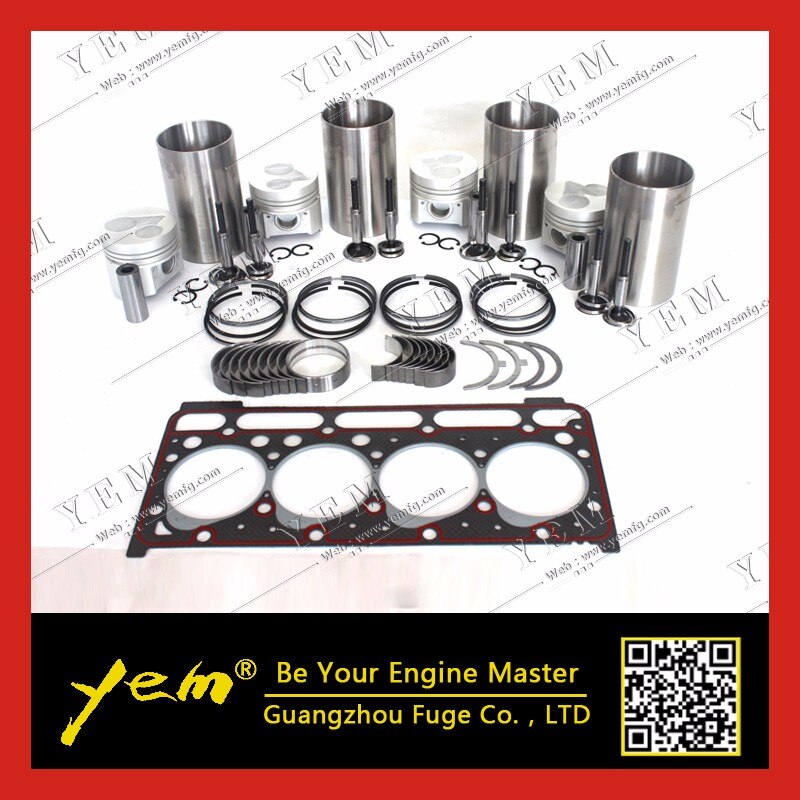 V2203 V2403 PISTON DI LINER KIT + VALVE GUIDE SEAT FOR KUBOTA DIESEL ENGINE PARTS For Kubota