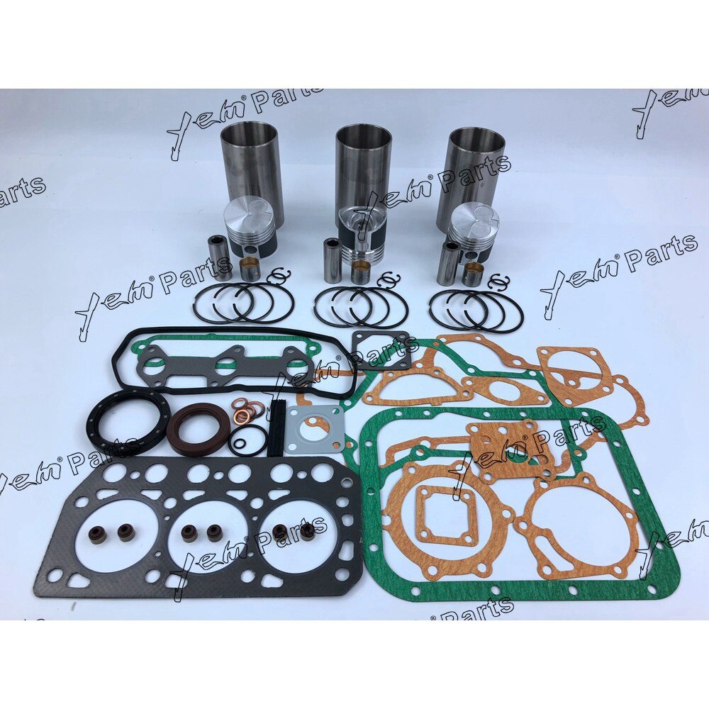 K3D LEAF TYPE REPAIR KIT PISTON PISTON RING CYLINDER LINER FULL GASKET SET FOR MITSUBISHI DIESEL ENGINE PARTS For Mitsubishi