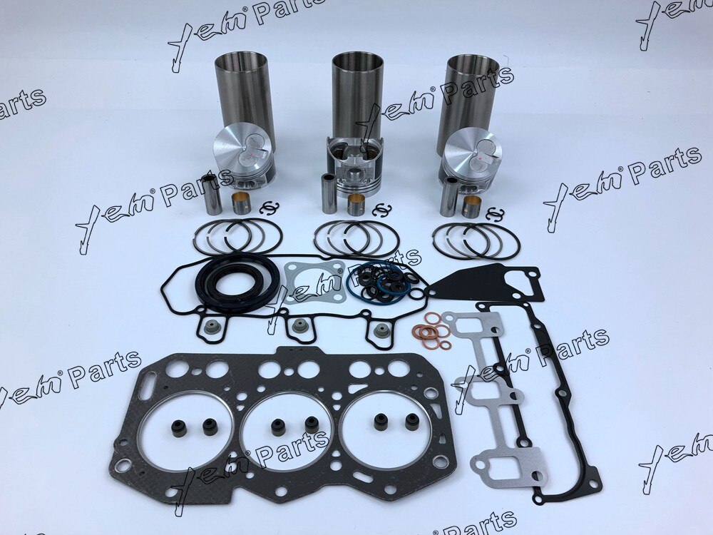 3TNV76 LINER KIT WITH PISTON + PISTON RING + GASKET SET + CYLINDER LINER + BEARING FOR YANMAR DIESEL ENGINE PARTS For Yanmar