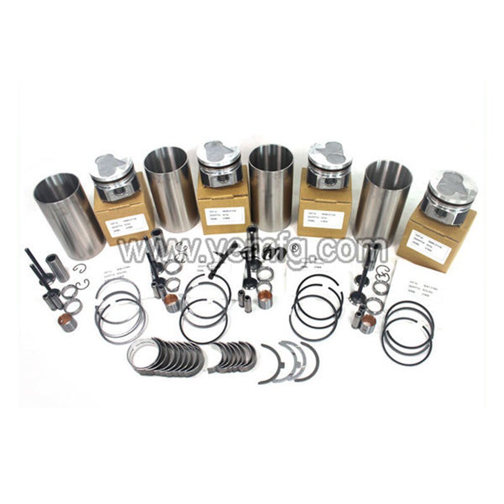 V1505 REPAIR KIT PISTON + PISTON RING + CYLINDER LINER + FULL GASKET SET +BEARINGS + VALVE GUIDE SEAT FOR KUBOTA DIESEL ENGINE PARTS For Kubota