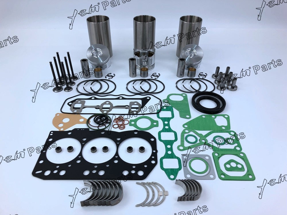 3TNV82 REPAIR KIT PISTON PISTON RING CYLINDER LINER FULL GASKET BEARINGS VALVE GUIDE SEAT FOR YANMAR DIESEL ENGINE PARTS For Yanmar