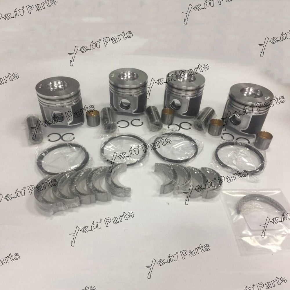 4D98 OVERHAUL KIT WITH PISTON,PISTON RING,BUSHING,METAL BEARING,THRUST WASHER FOR YANMAR DIESEL ENGINE PARTS For Yanmar