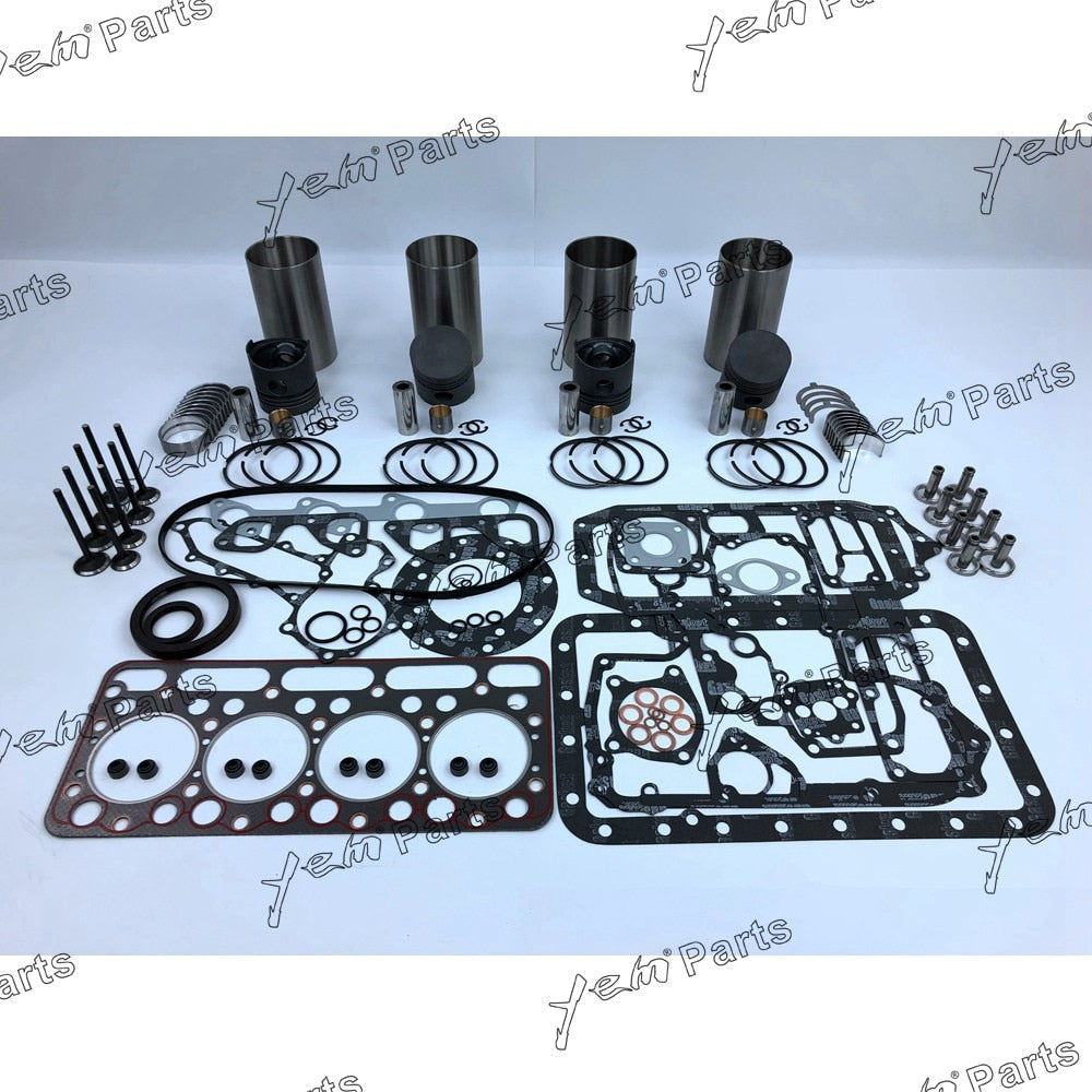 V1502 REPAIR KIT LINER KIT BEARINGS VALVE GUIDE SEAT FOR KUBOTA DIESEL ENGINE PARTS For Kubota